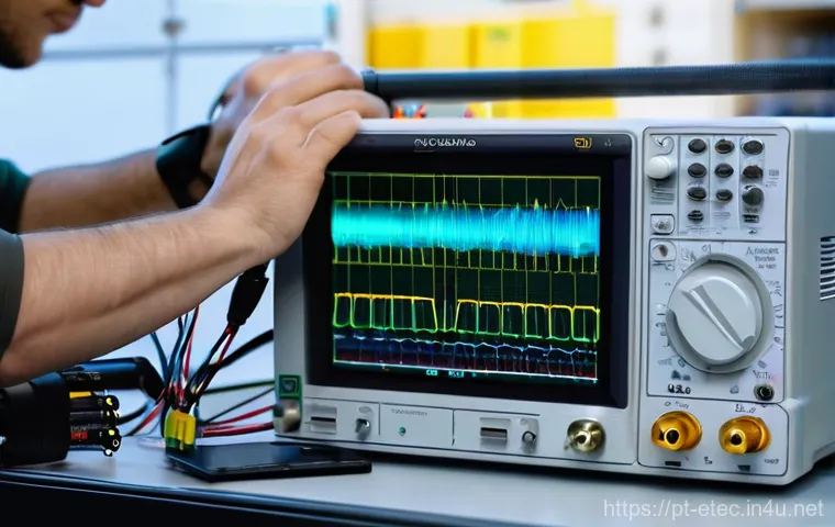 전자기술사 실기 시험 주요 장비 소개 - **Prompt 1: The Modern Electronics Workbench**
"A bright, clean, and organized electronics workb...