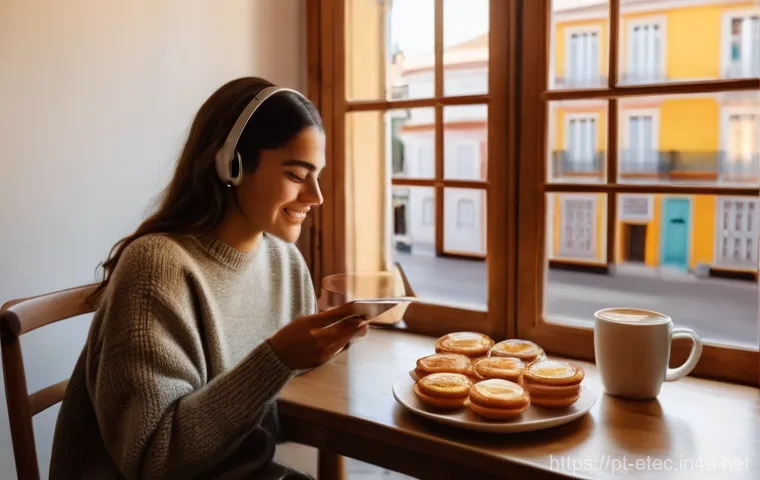 전자기술사와 데이터 수집 및 처리 기술 - **Prompt:** A vibrant scene in a contemporary Portuguese smart home. A young woman, fully clothed in...