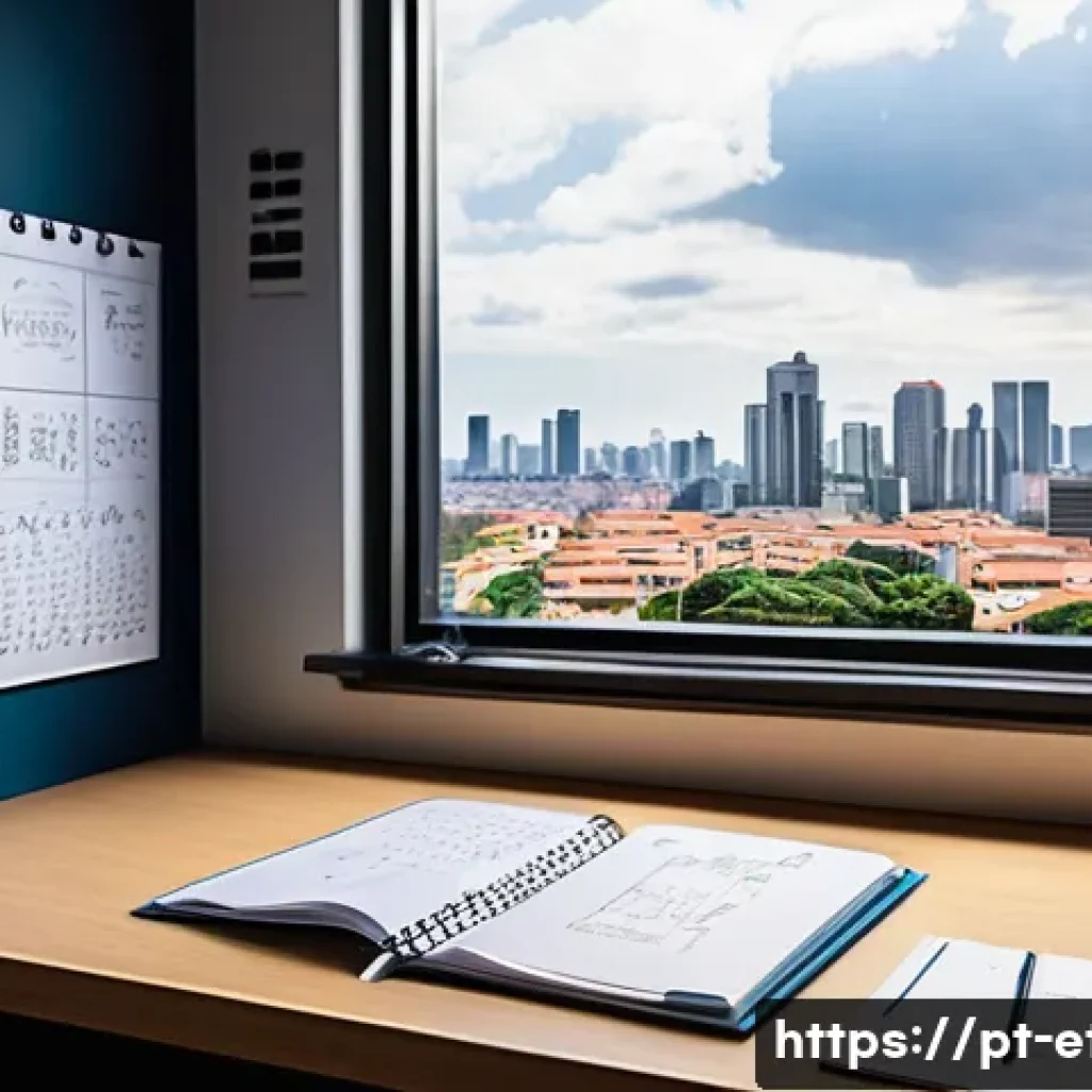 전자기술사 필기시험 공부에 유용한 사이트 - A modern study room designed for an electrical engineering student in Brazil, featuring a sleek desk...