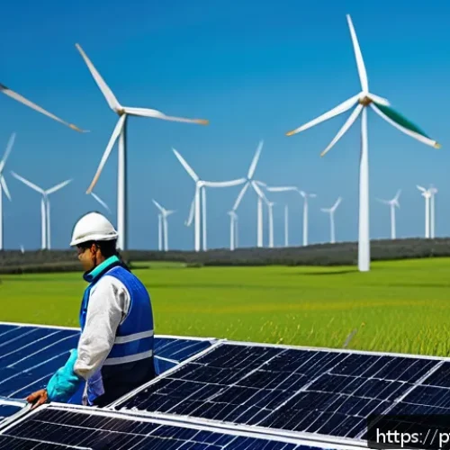 전자기술사 취득 후 진로 선택 - A modern renewable energy engineer wearing safety gear and a branded uniform with the Brazilian flag...